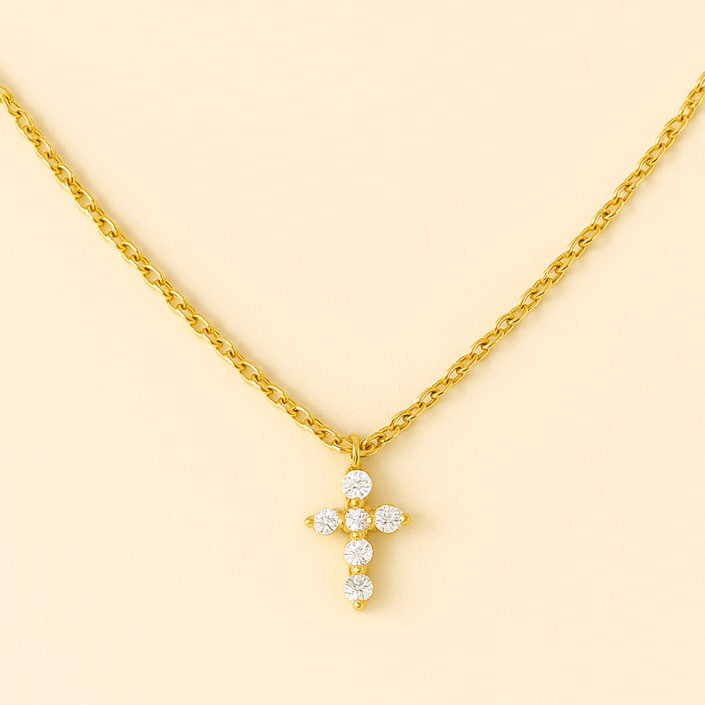 Cascade Cross Necklace 0