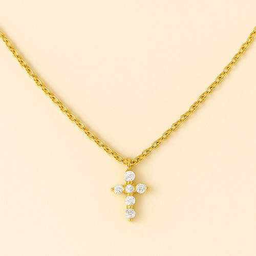 Cascade Cross Necklace 0